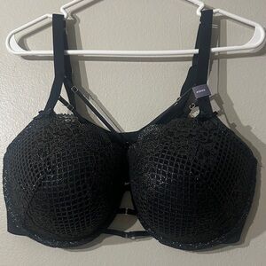 CACIQUE Elegant Black Lace Bra 42DD